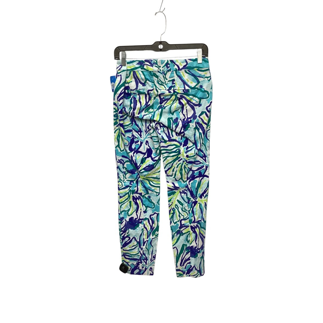 Pants Designer By Lilly Pulitzer In Floral Print, Size: 4