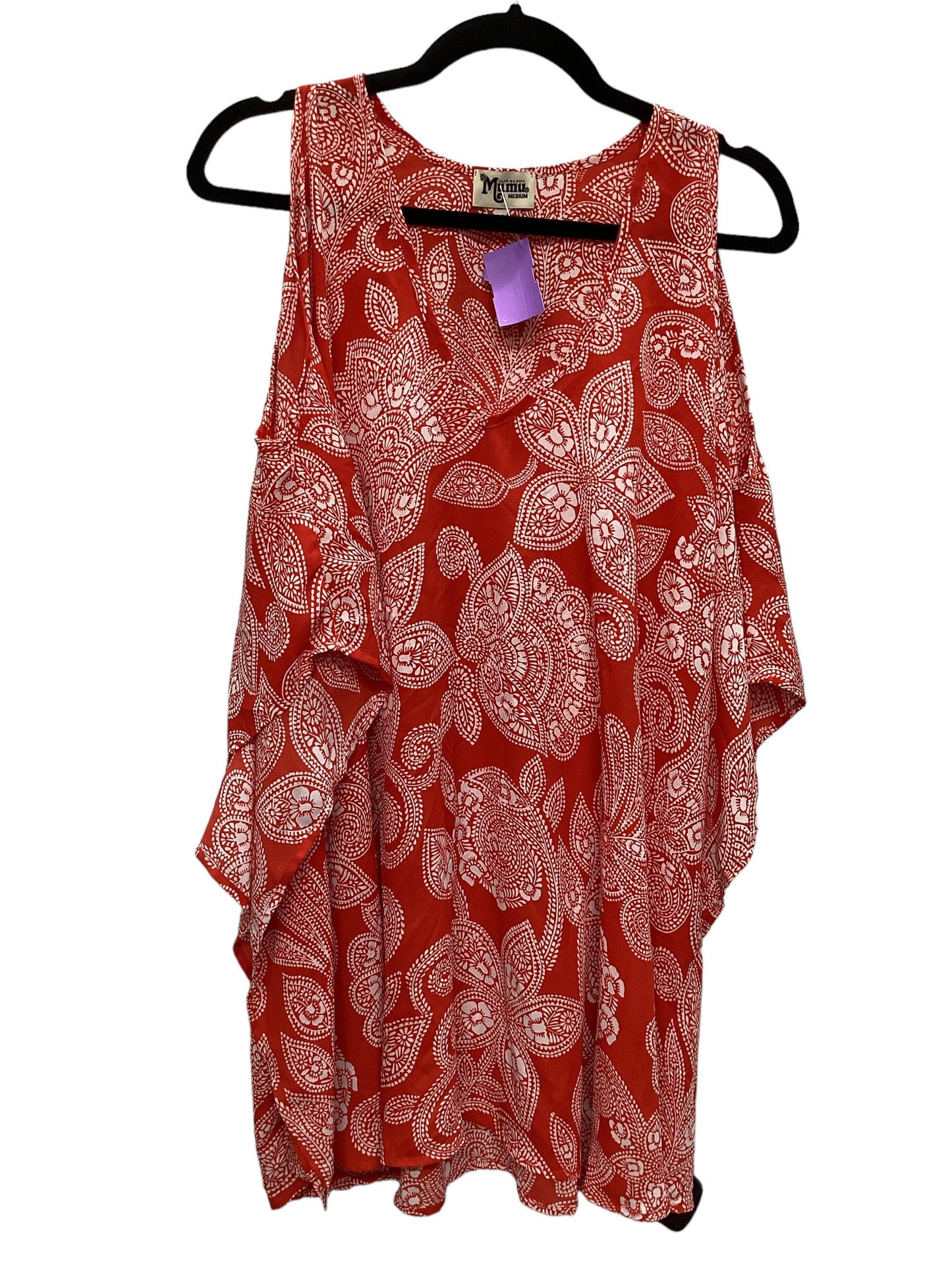 Red & White Dress Casual Short Show Me Your Mumu, Size M