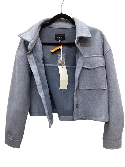 Coat Peacoat By Love Tree In Blue, Size: M