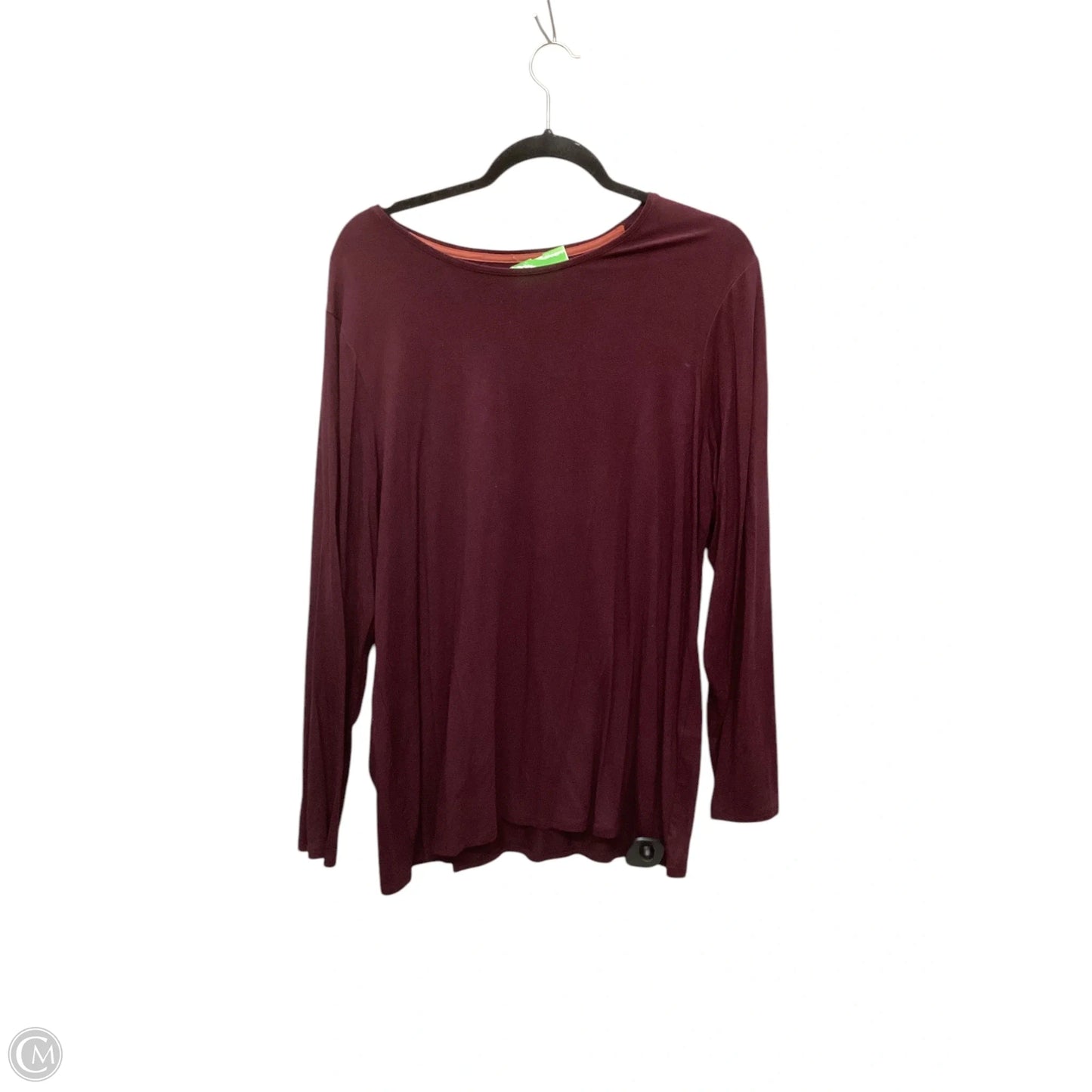 Top Long Sleeve By Chicos In Purple, Size: Xl