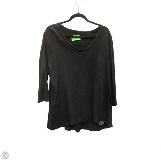 Top Long Sleeve By Chicos In Black, Size: 4