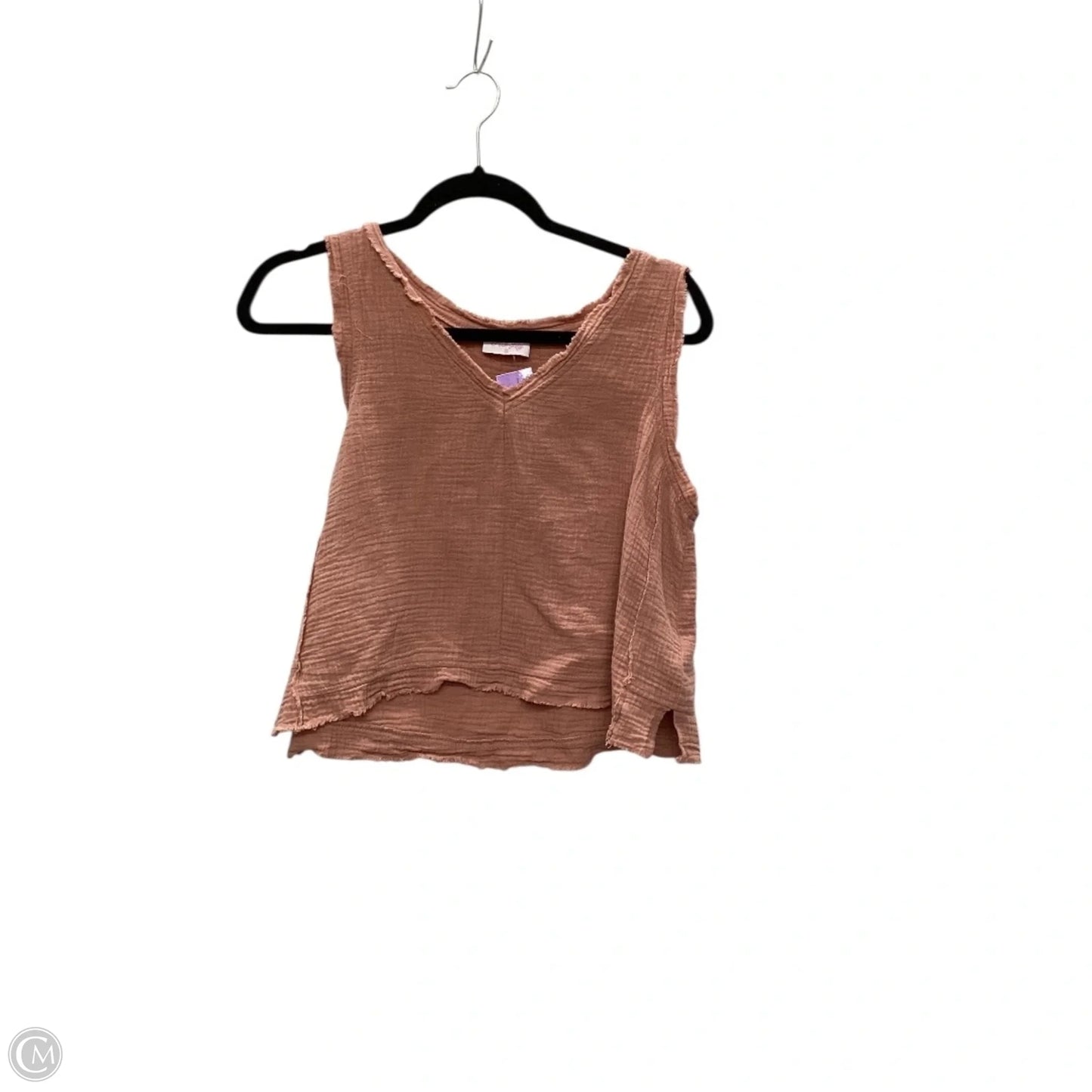 Top Sleeveless By Pink Lily In Orange, Size: S