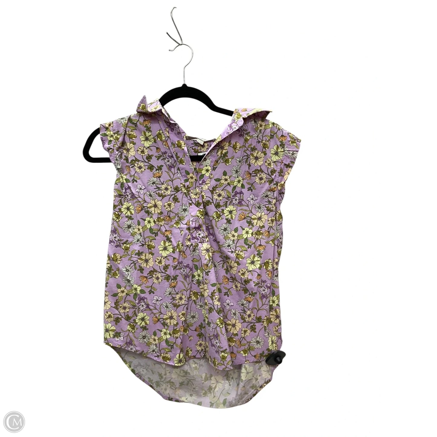 Top Sleeveless By Loft In Purple, Size: S