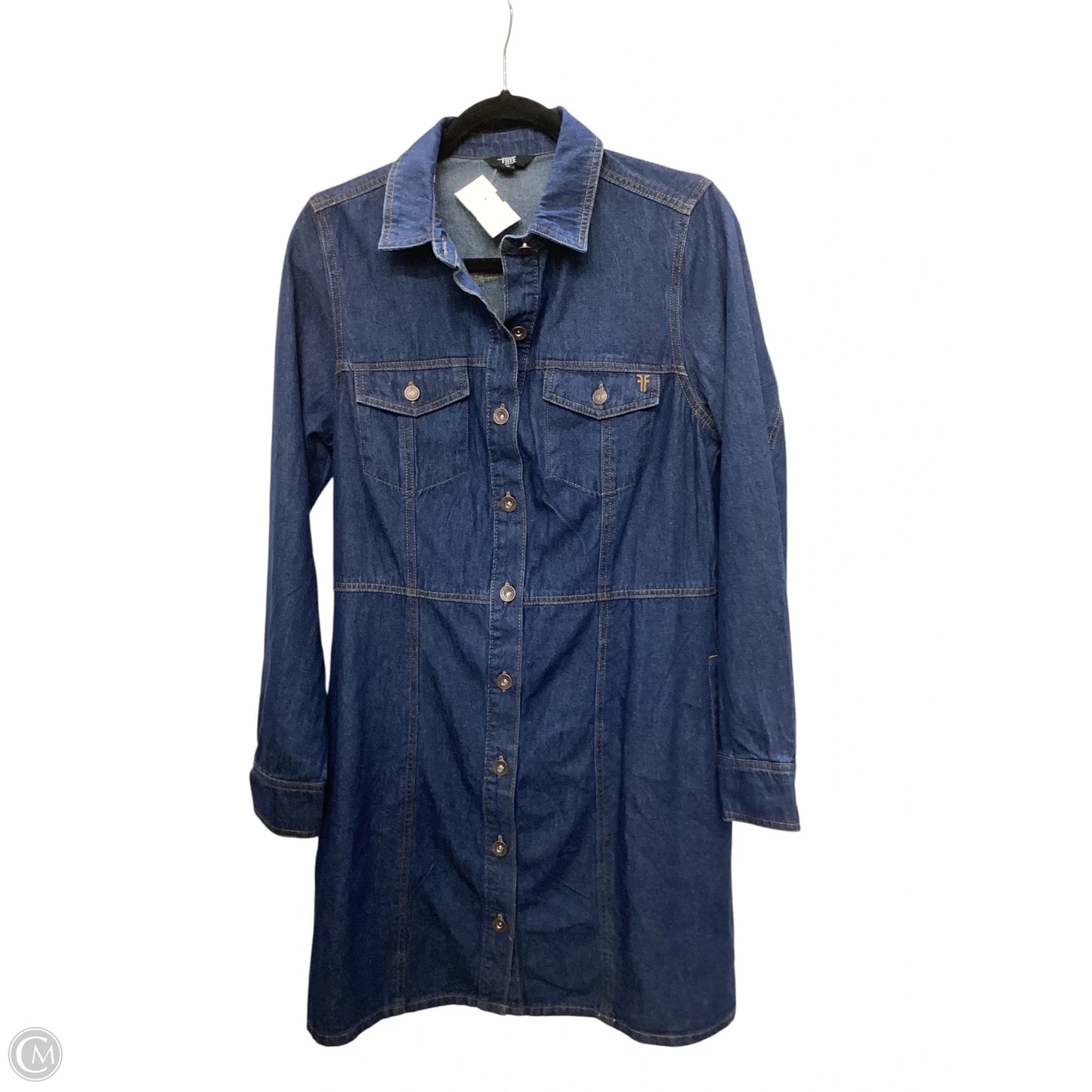 Dress Designer By Frye In Blue Denim, Size: M