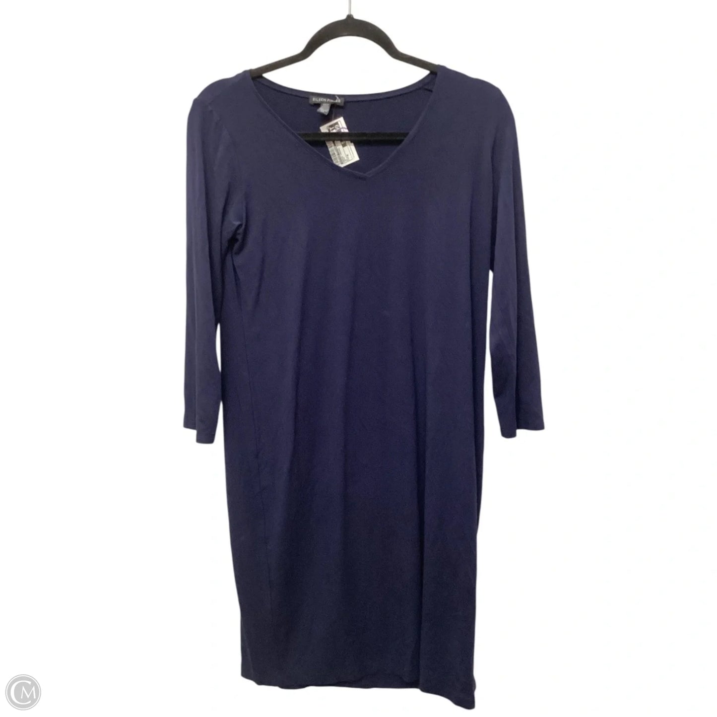 Dress Casual Midi By Eileen Fisher In Navy, Size: M