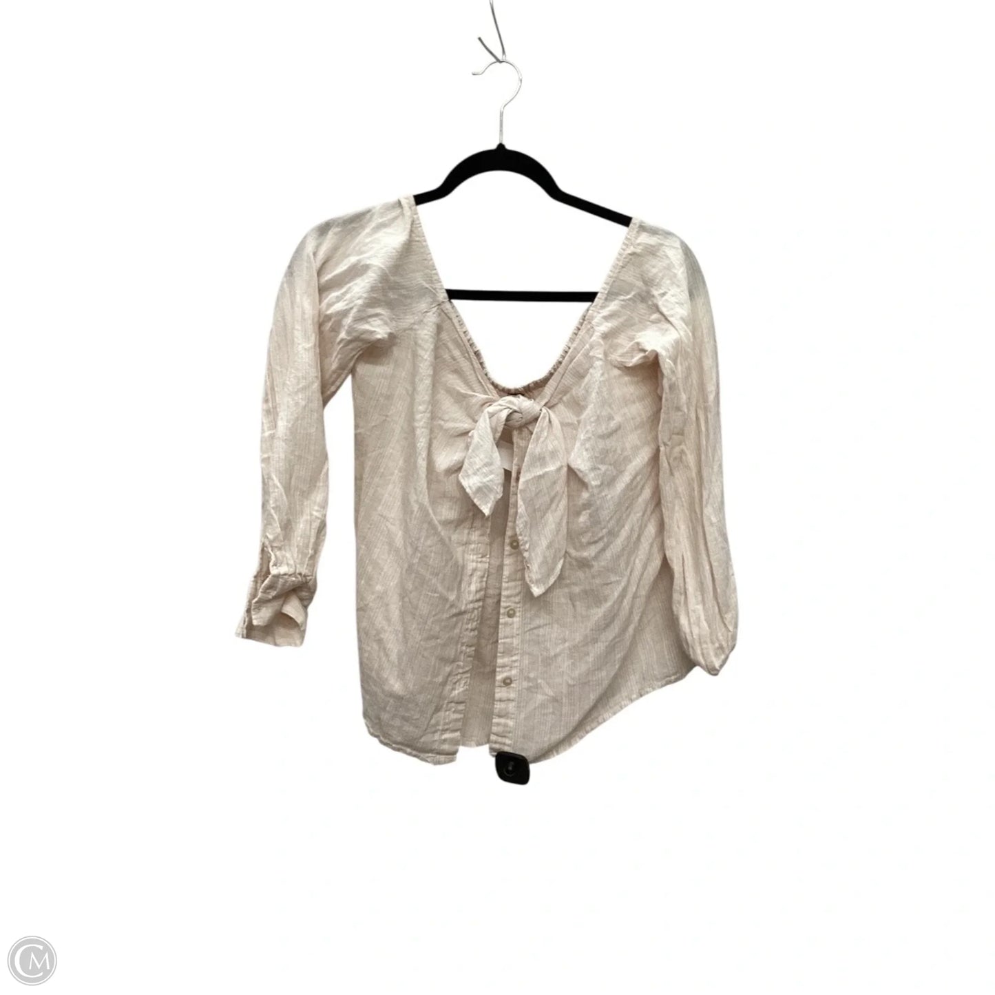 Top Long Sleeve By Free People In Orange, Size: L