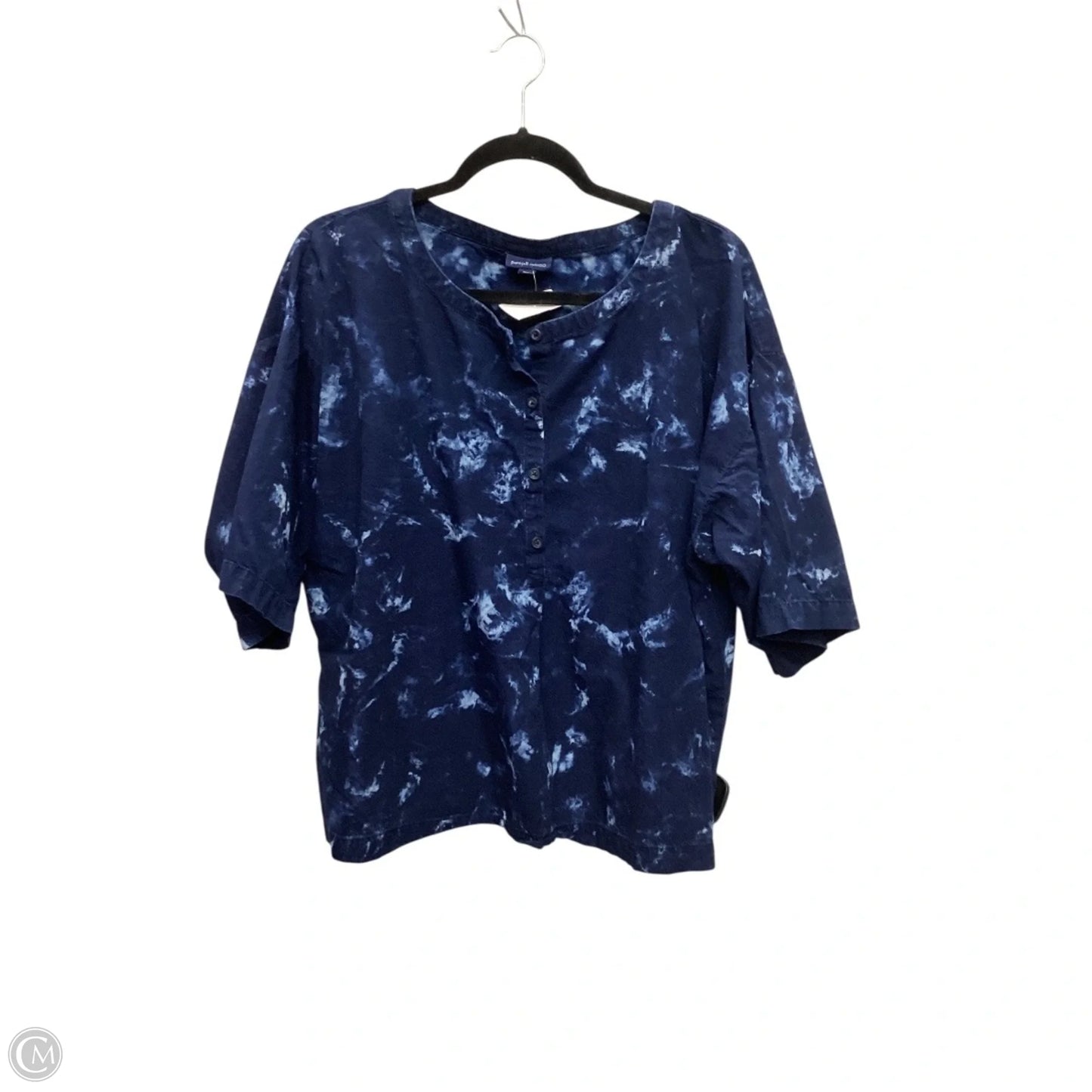 Top Short Sleeve By Pure Jill In Blue, Size: M
