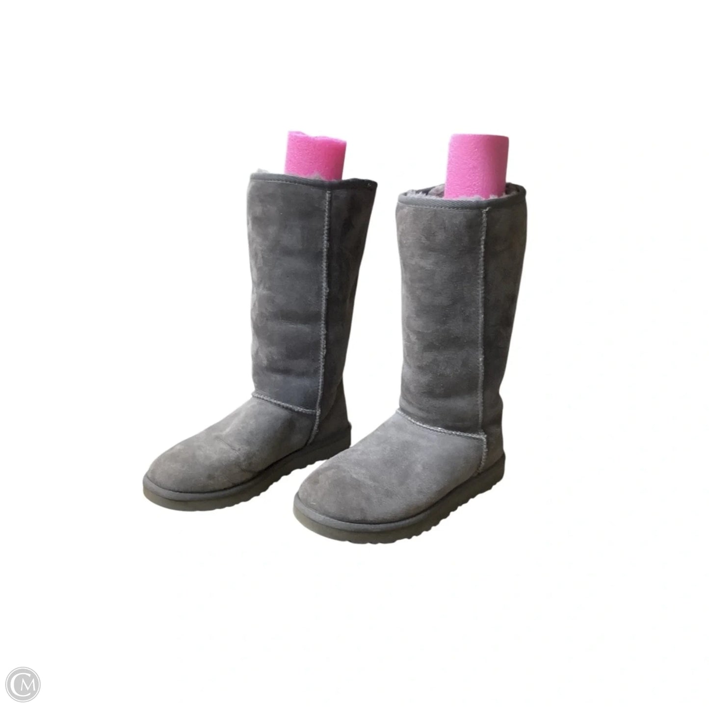 Boots Designer By Ugg In Grey, Size: 8