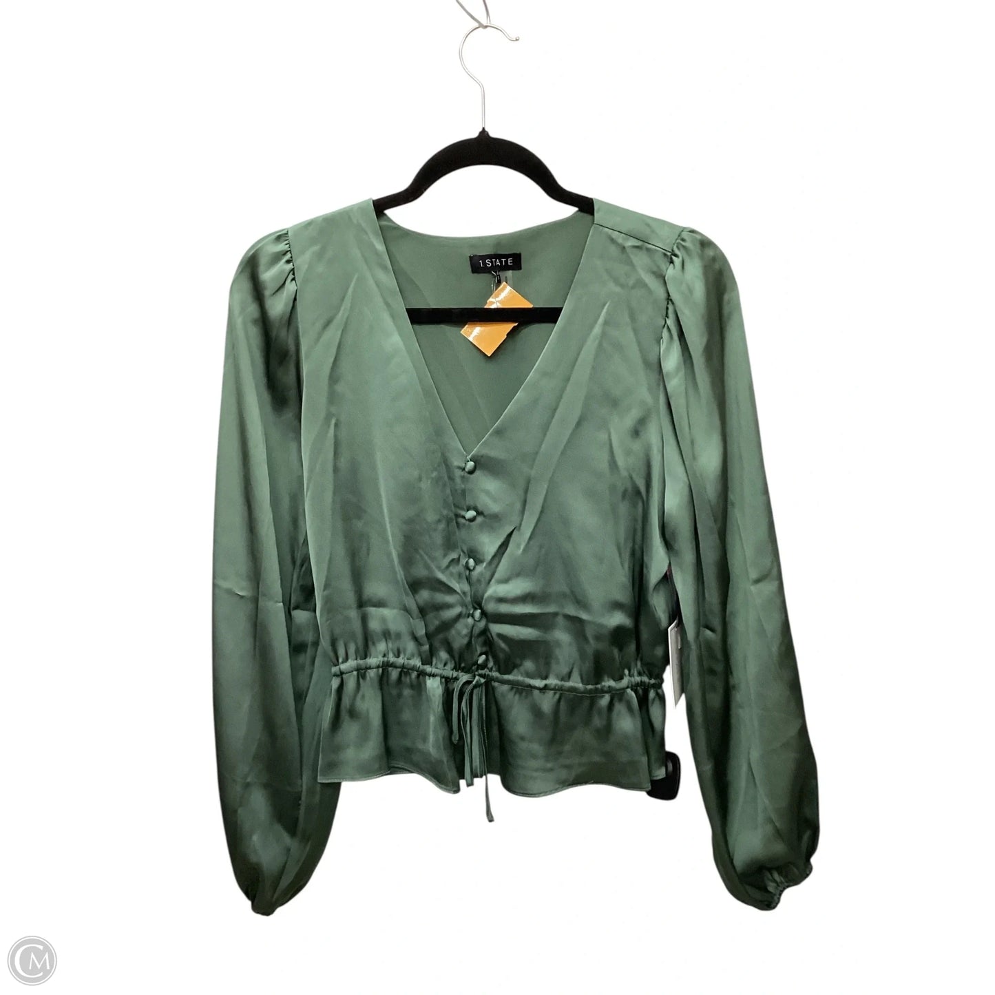 Top Long Sleeve By 1.state In Green, Size: S
