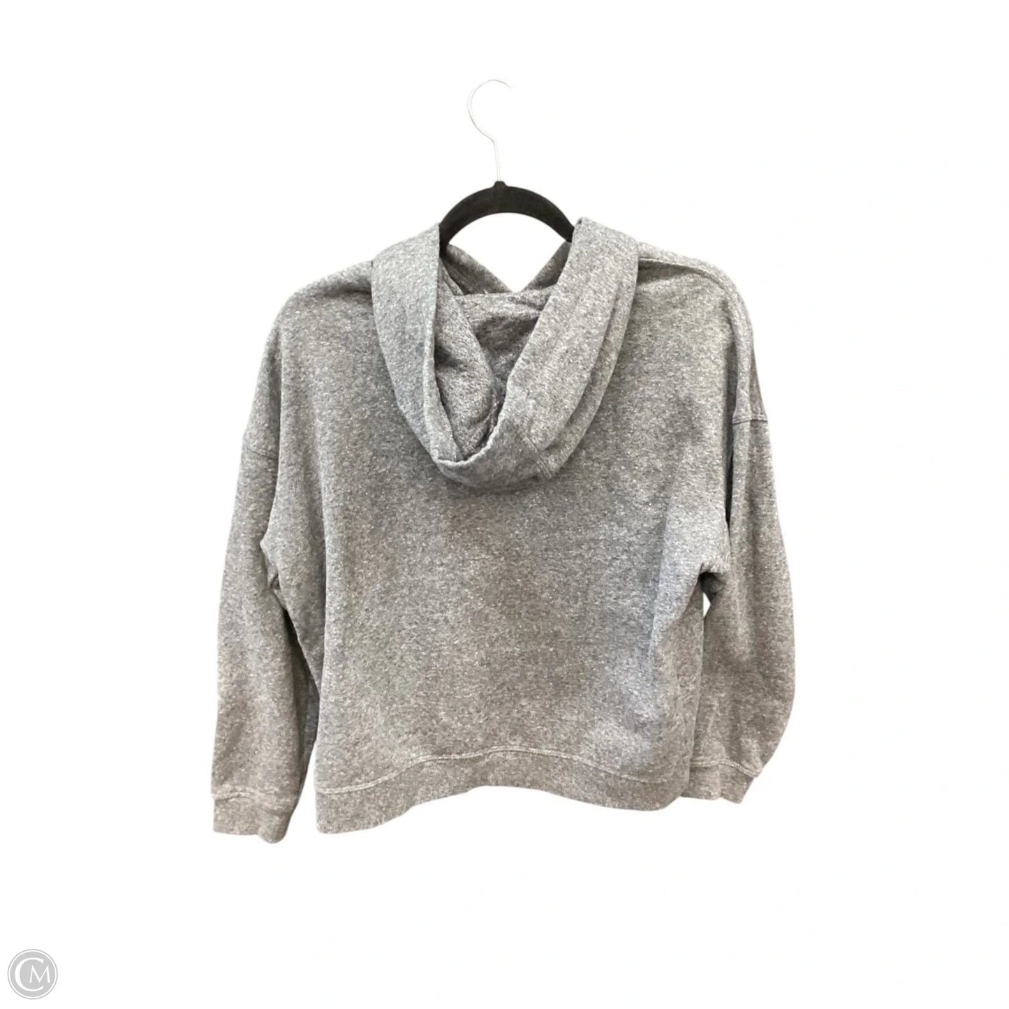 Sweatshirt Hoodie By Calvin Klein In Grey, Size: S