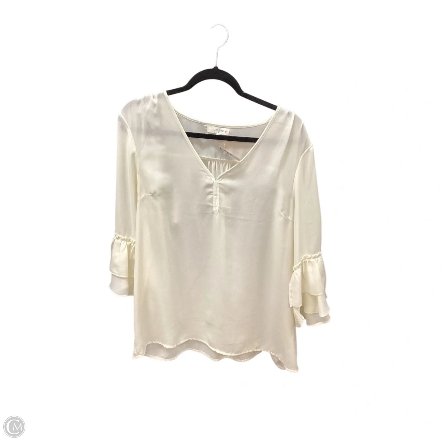 Top Short Sleeve By Umgee In Cream, Size: Xl