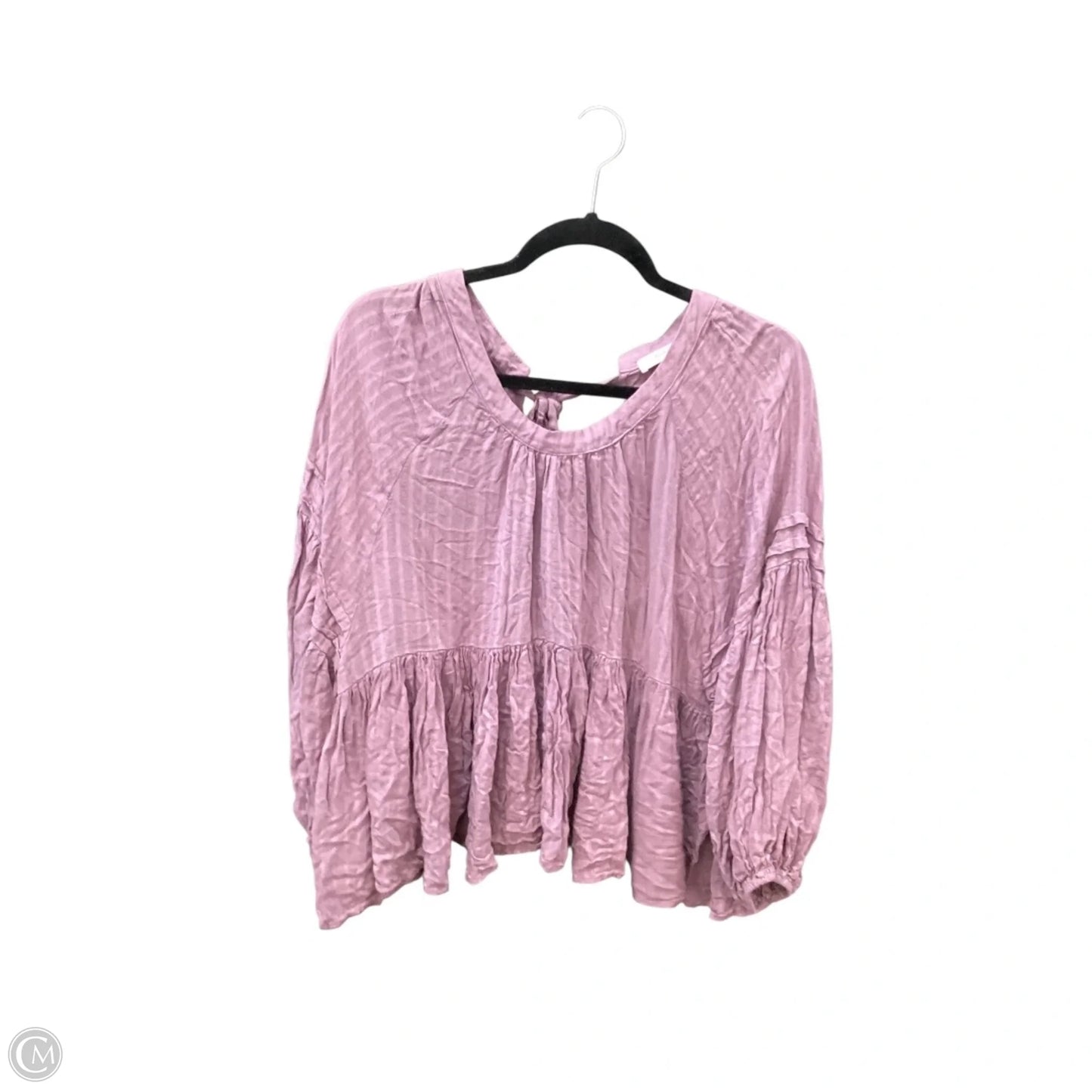 Top Long Sleeve By Mustard Seed In Purple, Size: L