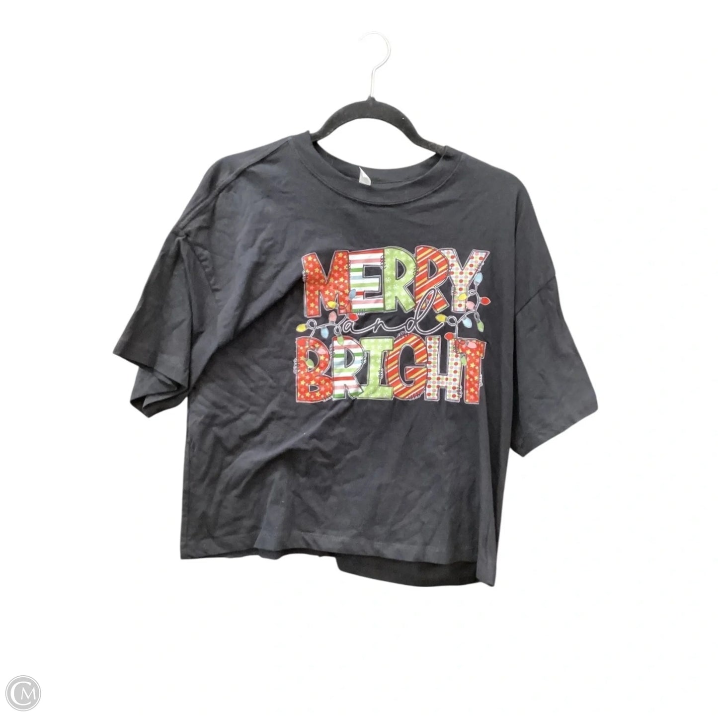 Top Short Sleeve Basic By Clothes Mentor In Black, Size: S