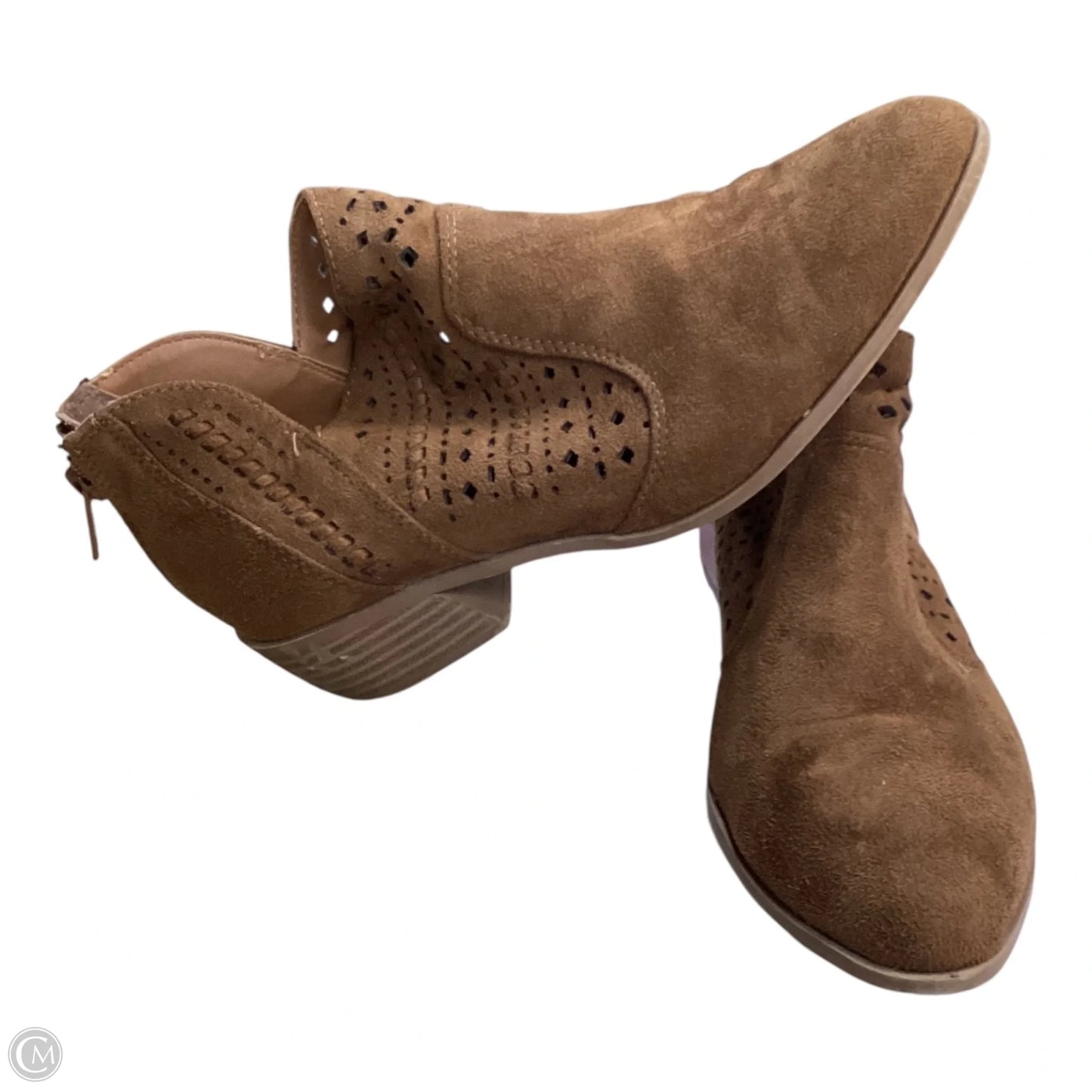 Boots Ankle Heels By City Classified In Brown, Size: 7.5