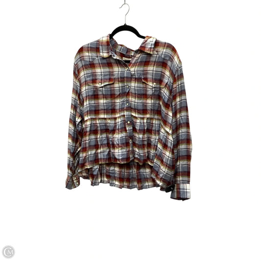 Top Long Sleeve By Lucky Brand In Multi-colored, Size: L
