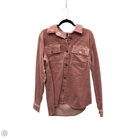 Jacket Shirt By Kut In Pink, Size: Xl