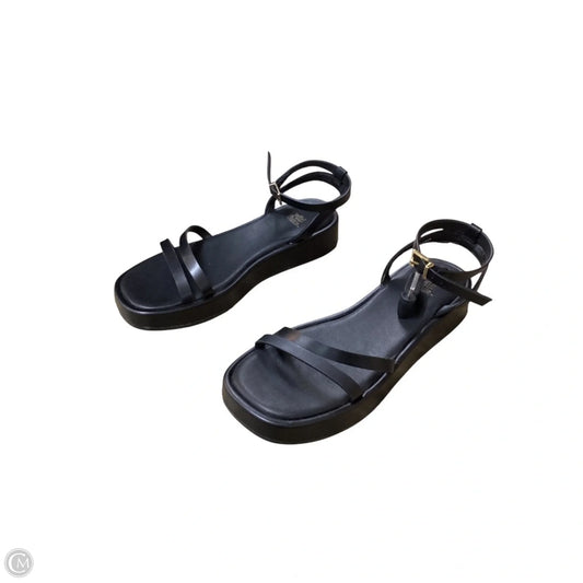 Sandals Heels Platform By Wild Fable In Black, Size: 6