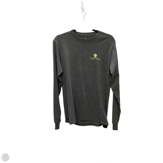 Top Long Sleeve Basic By Simply Southern In Grey, Size: S