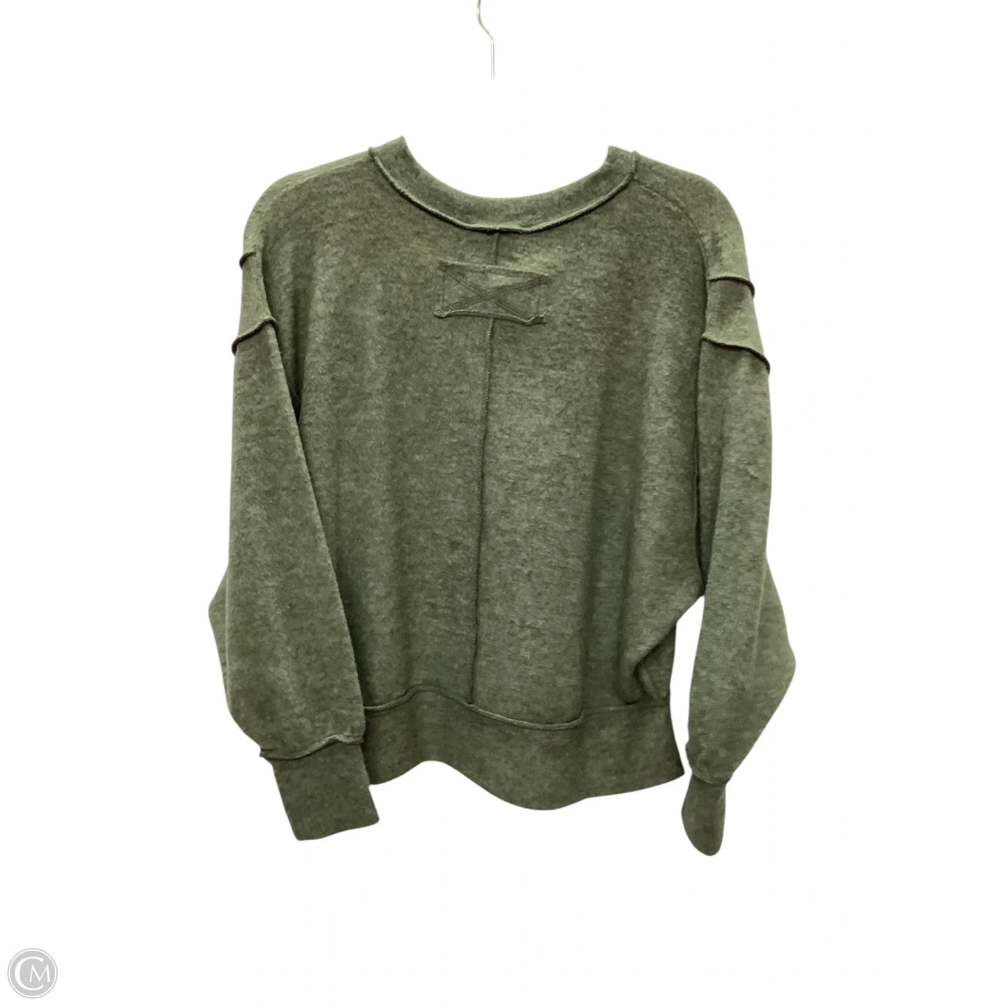 Top Long Sleeve By Zenana In Green, Size: S