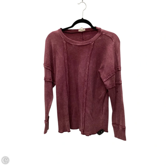 Top Long Sleeve By Clothes Mentor In Purple, Size: S