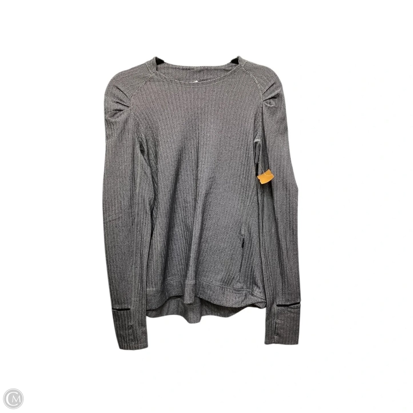 Athletic Top Long Sleeve Crewneck By Lululemon In Grey, Size: 12