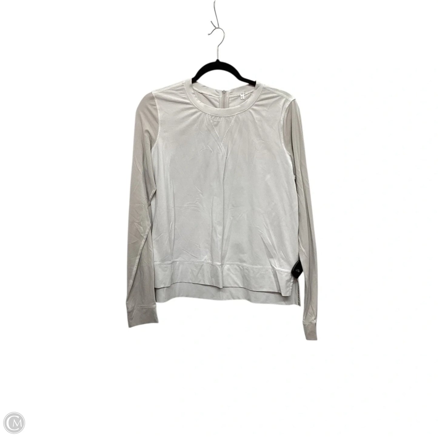 Athletic Top Long Sleeve Crewneck By Lululemon In Grey, Size: 10
