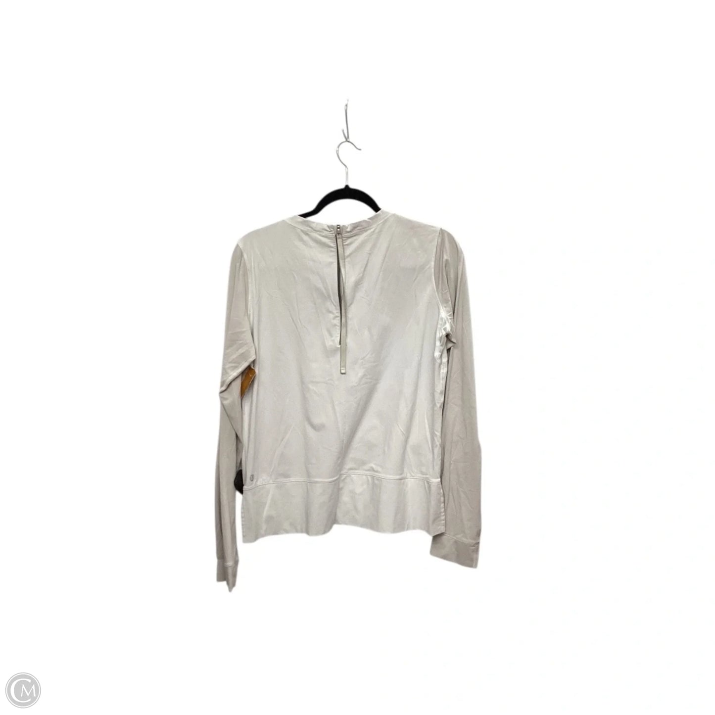 Athletic Top Long Sleeve Crewneck By Lululemon In Grey, Size: 10