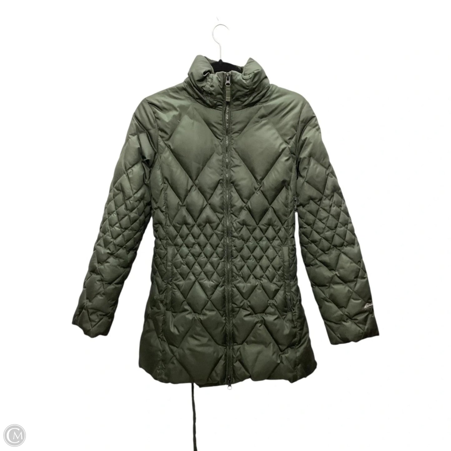 Jacket Puffer & Quilted By Eddie Bauer In Green, Size: Mp