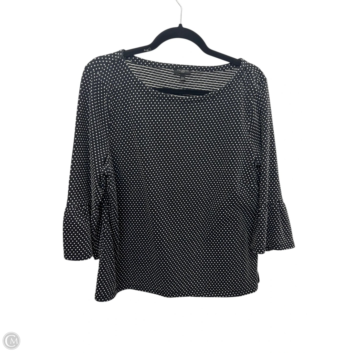 Top 3/4 Sleeve By Talbots In Polkadot Pattern, Size: Xlp