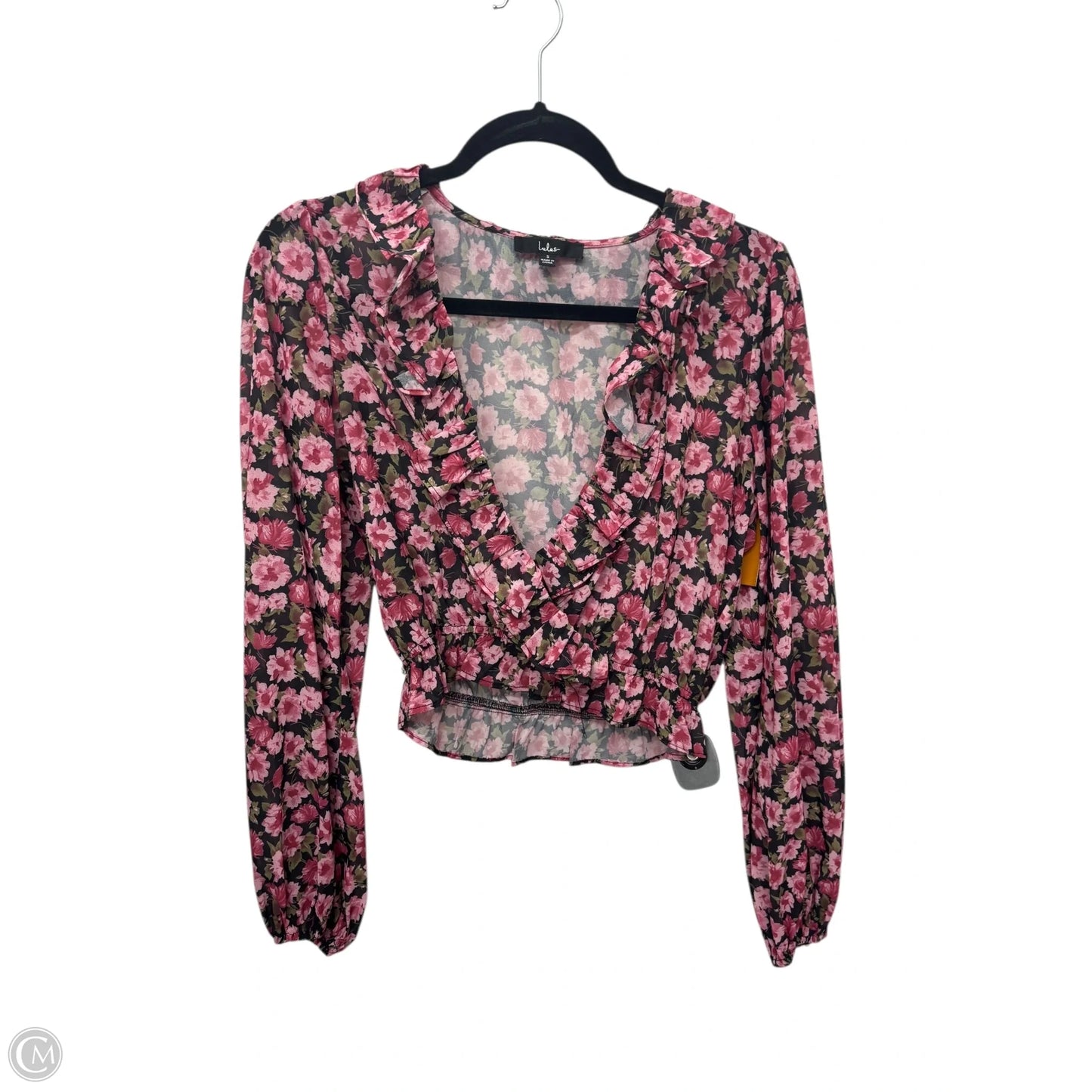 Top Long Sleeve By Lulus In Floral Print, Size: S