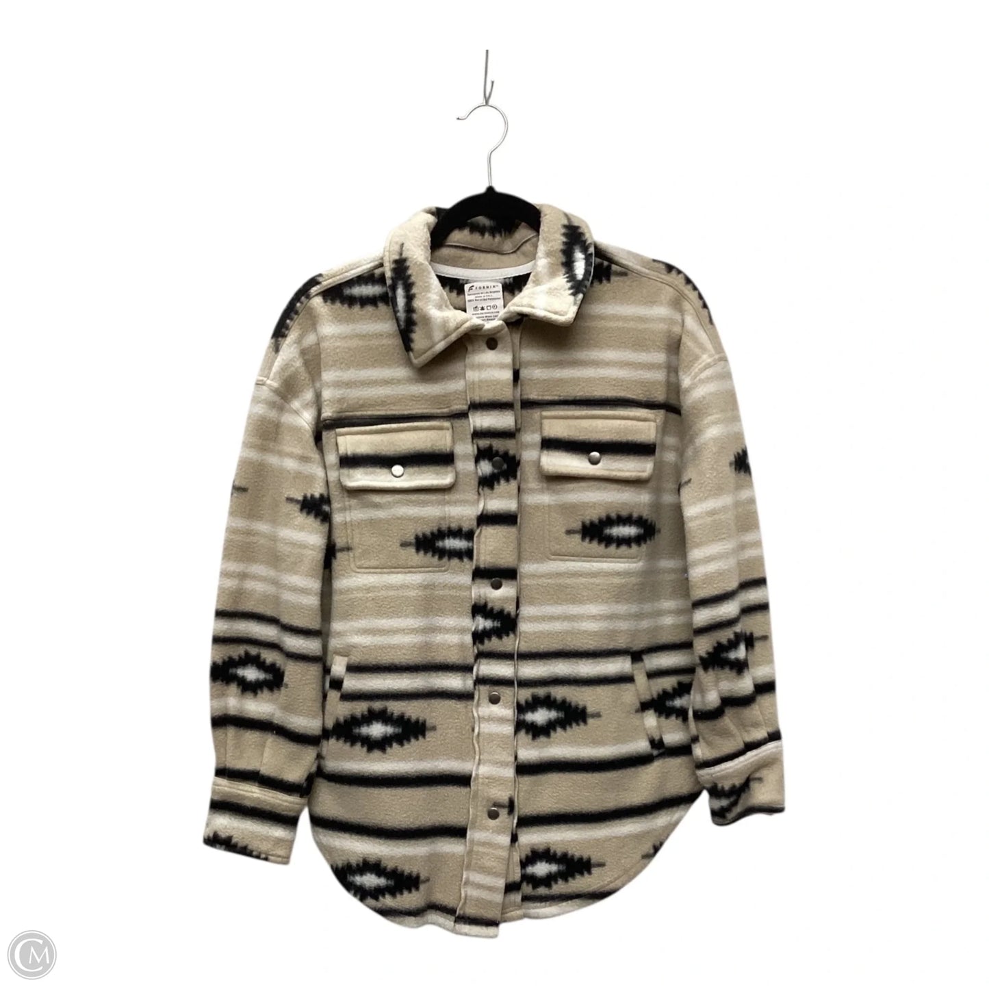 Jacket Fleece By Clothes Mentor In Brown, Size: M