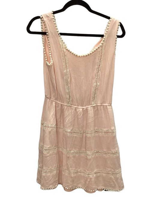 Pink Dress Casual Short Clothes Mentor, Size M