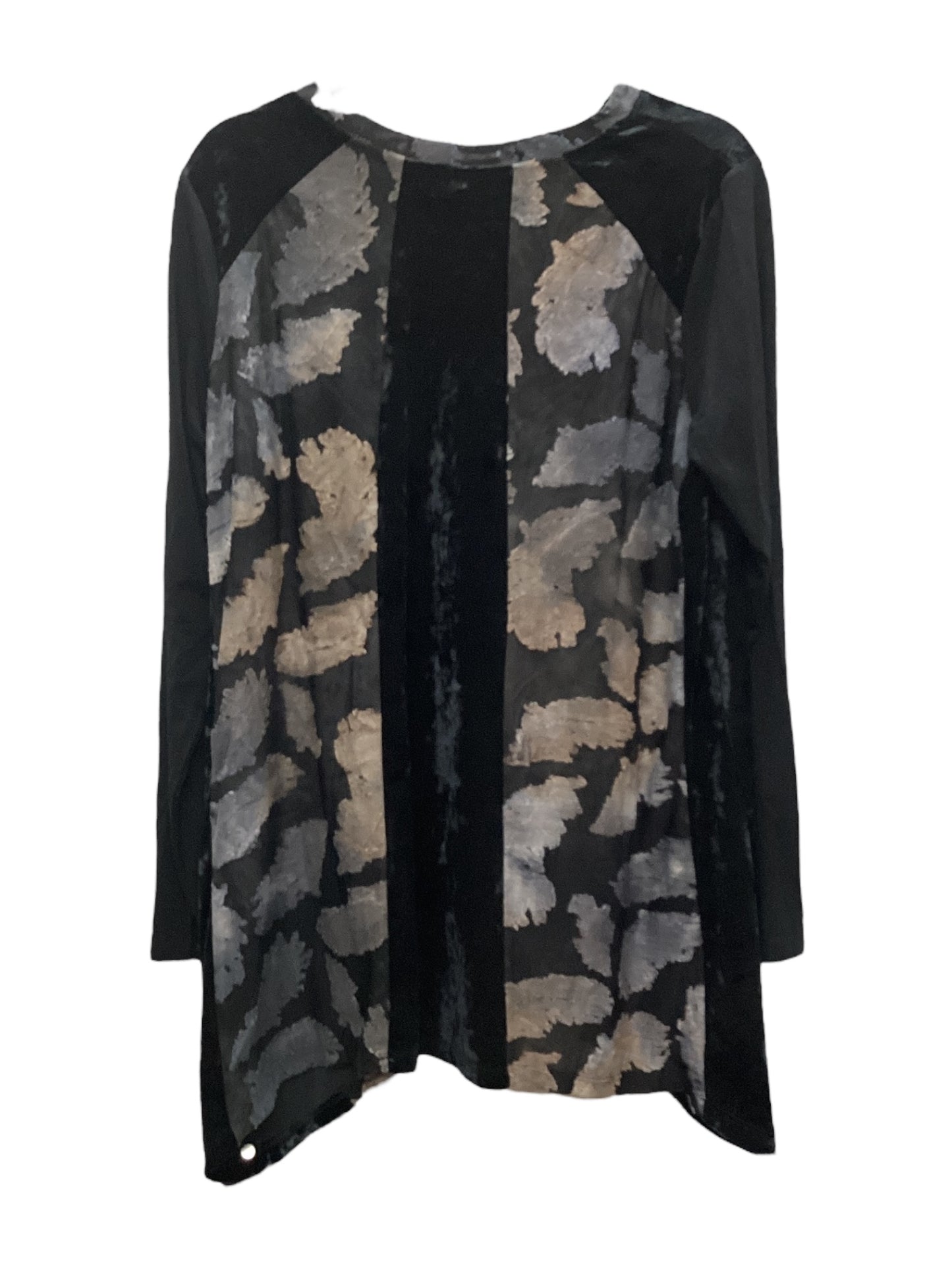 Top Long Sleeve By Logo In Multi-colored, Size: L