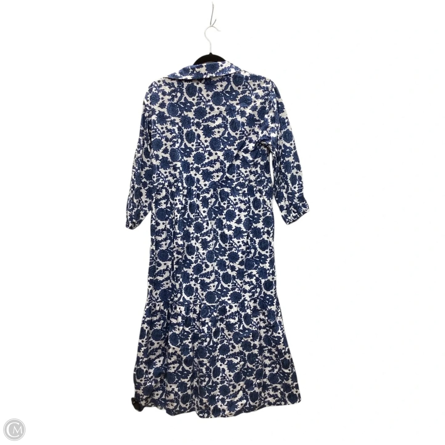 Dress Casual Maxi By Maeve In Blue & White, Size: Xs