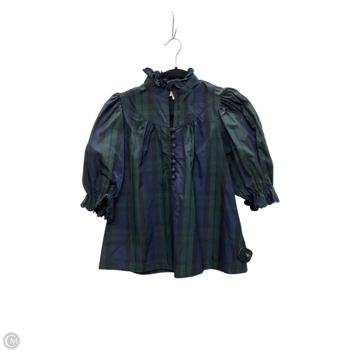 Top Short Sleeve By Cmc In Blue & Green, Size: Xs