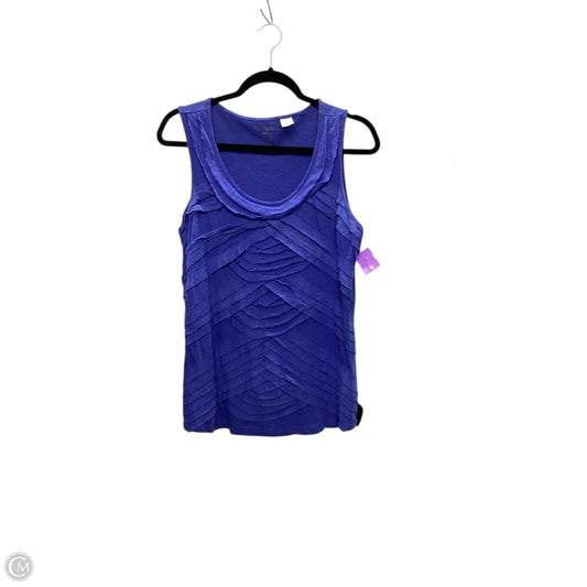 Top Sleeveless By Chicos In Blue, Size: S