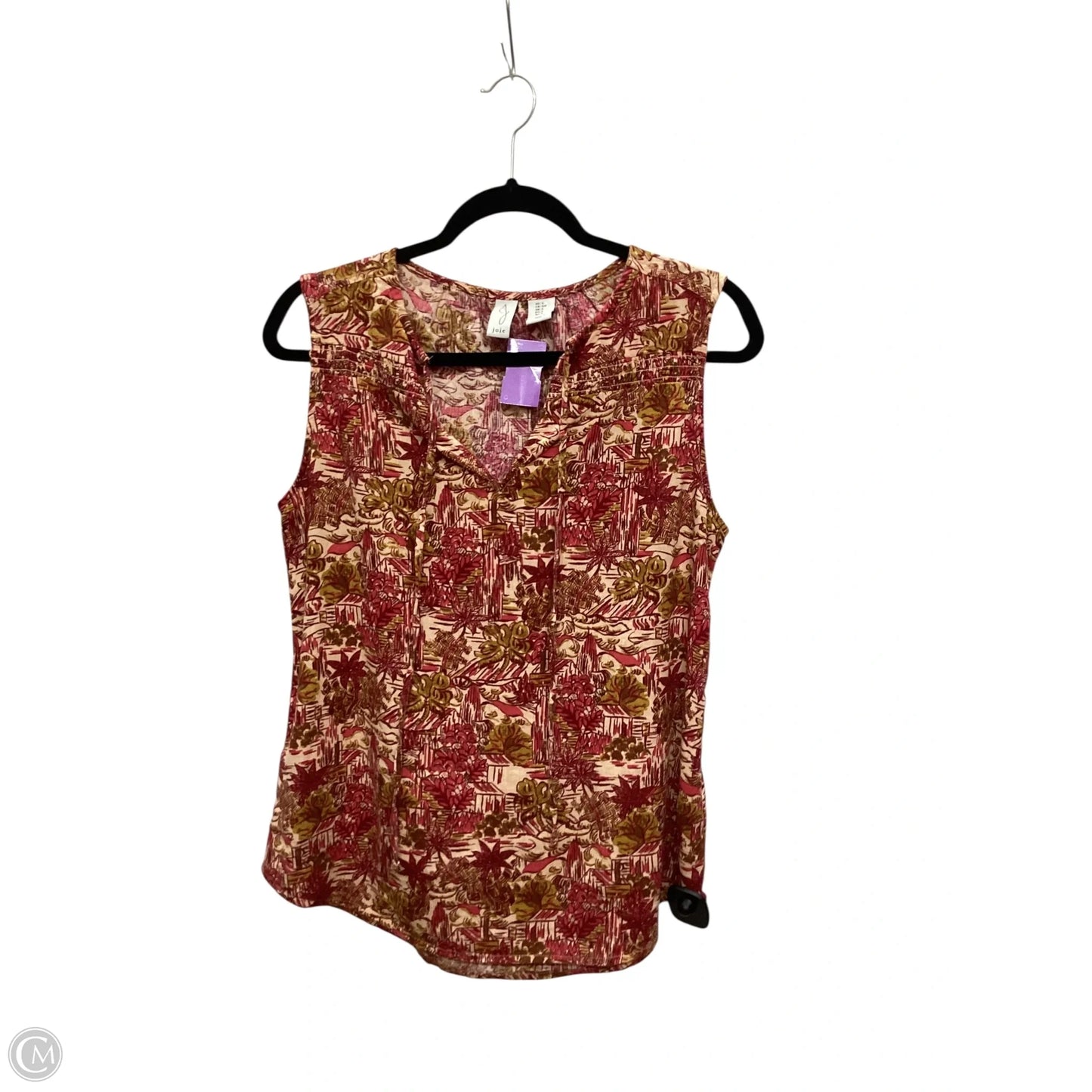 Top Sleeveless By Joie In Purple, Size: S