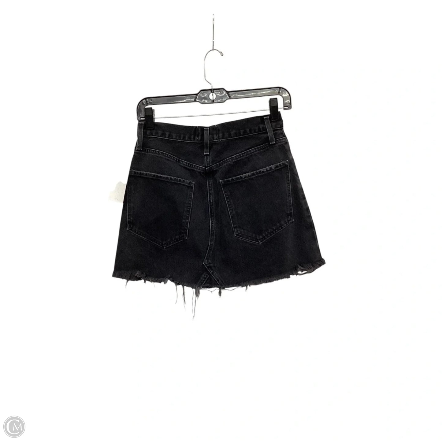 Skirt Mini & Short By Agolde In Black Denim, Size: 2