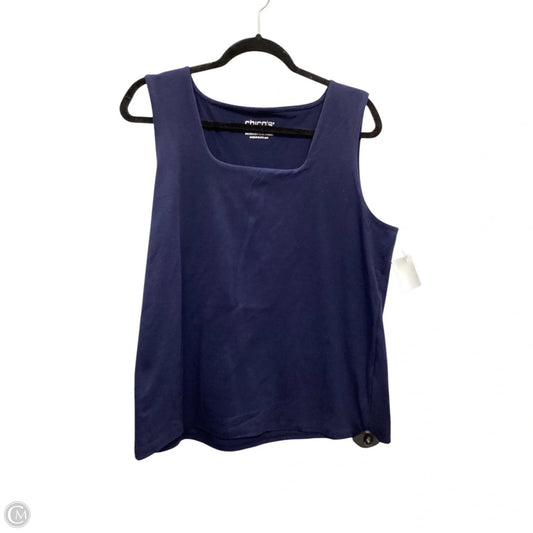 Top Sleeveless Basic By Chicos In Navy, Size: Xl