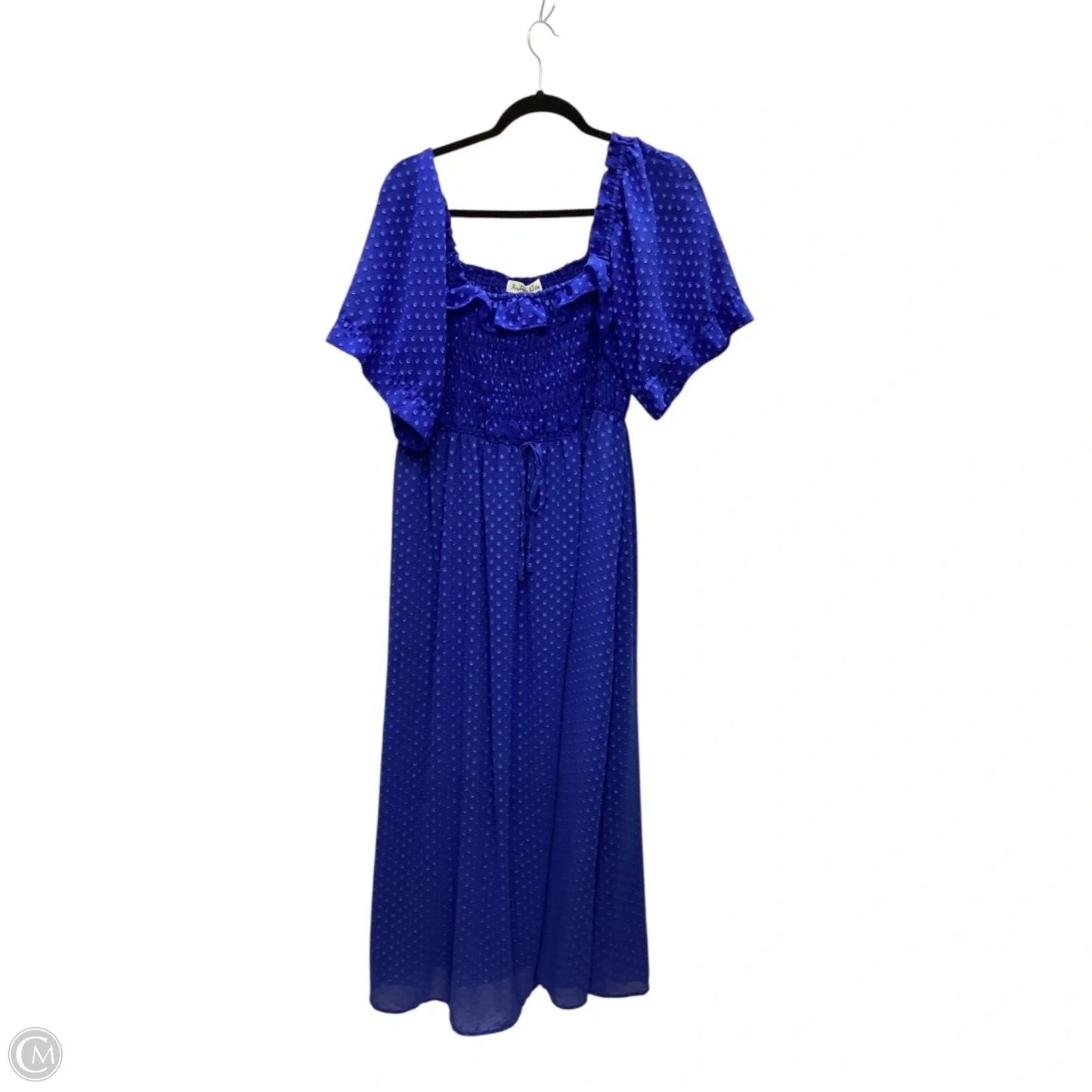 Dress Casual Maxi By Cmc In Blue, Size: Xl