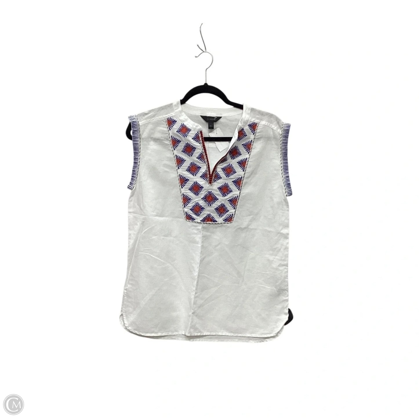 Top Sleeveless By J. Crew In White, Size: 2