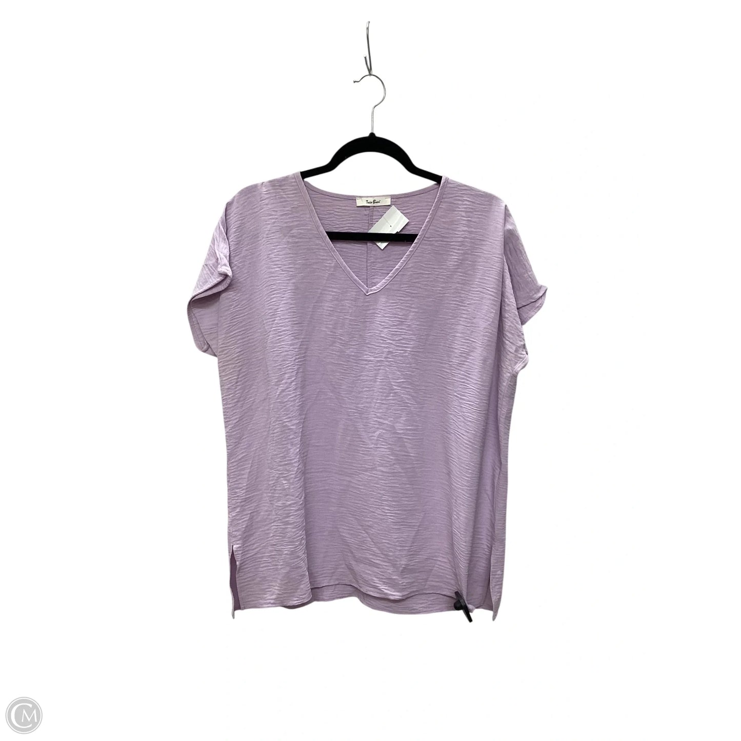 Top Short Sleeve By Tres Bien In Purple, Size: M