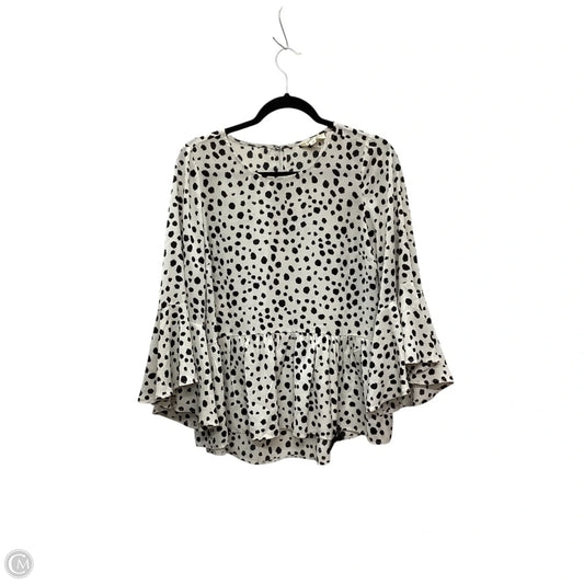 Blouse Long Sleeve By Listicle In White, Size: M