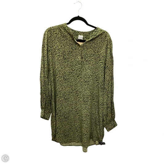 Dress Casual Midi By H&m In Green, Size: 12