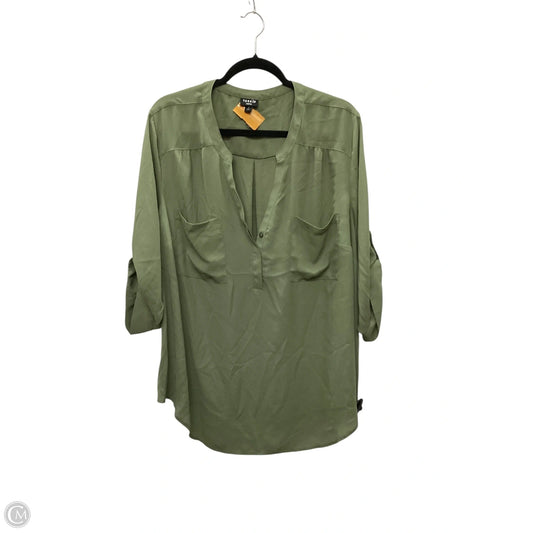 Blouse Long Sleeve By Torrid In Green, Size: 3x