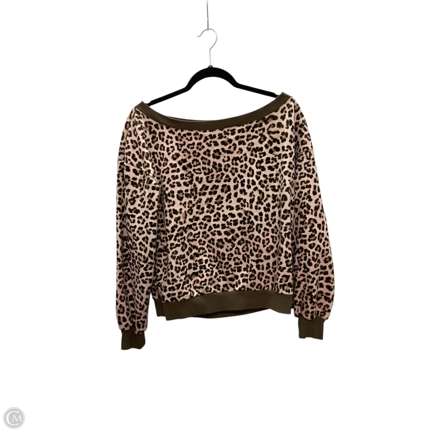 Top Long Sleeve Basic By Liz Claiborne In Animal Print, Size: M