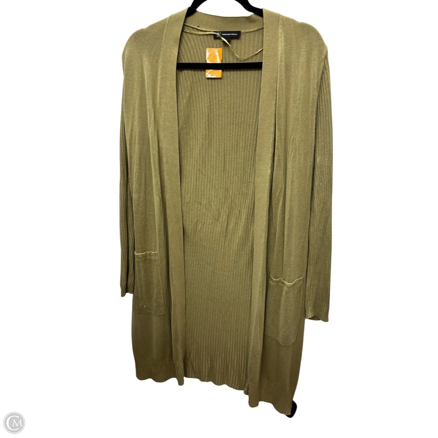 Cardigan By Inc In Green, Size: L