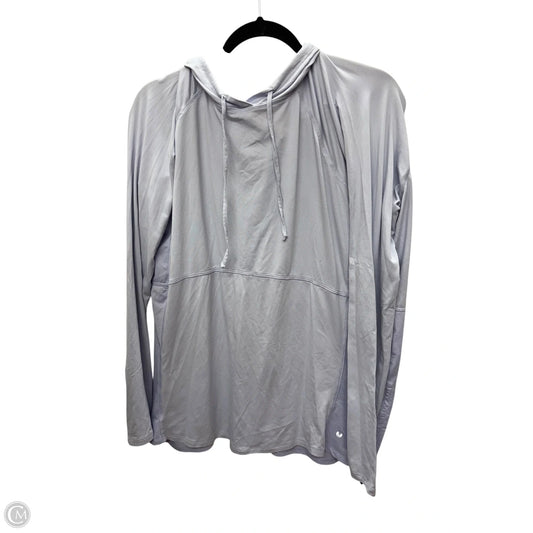 Athletic Sweatshirt Hoodie By Layer 8 In Purple, Size: L