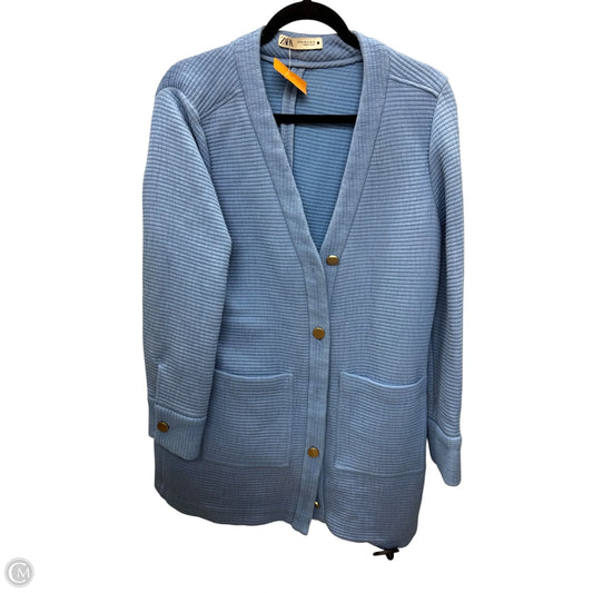 Cardigan By Zara In Blue, Size: Xl