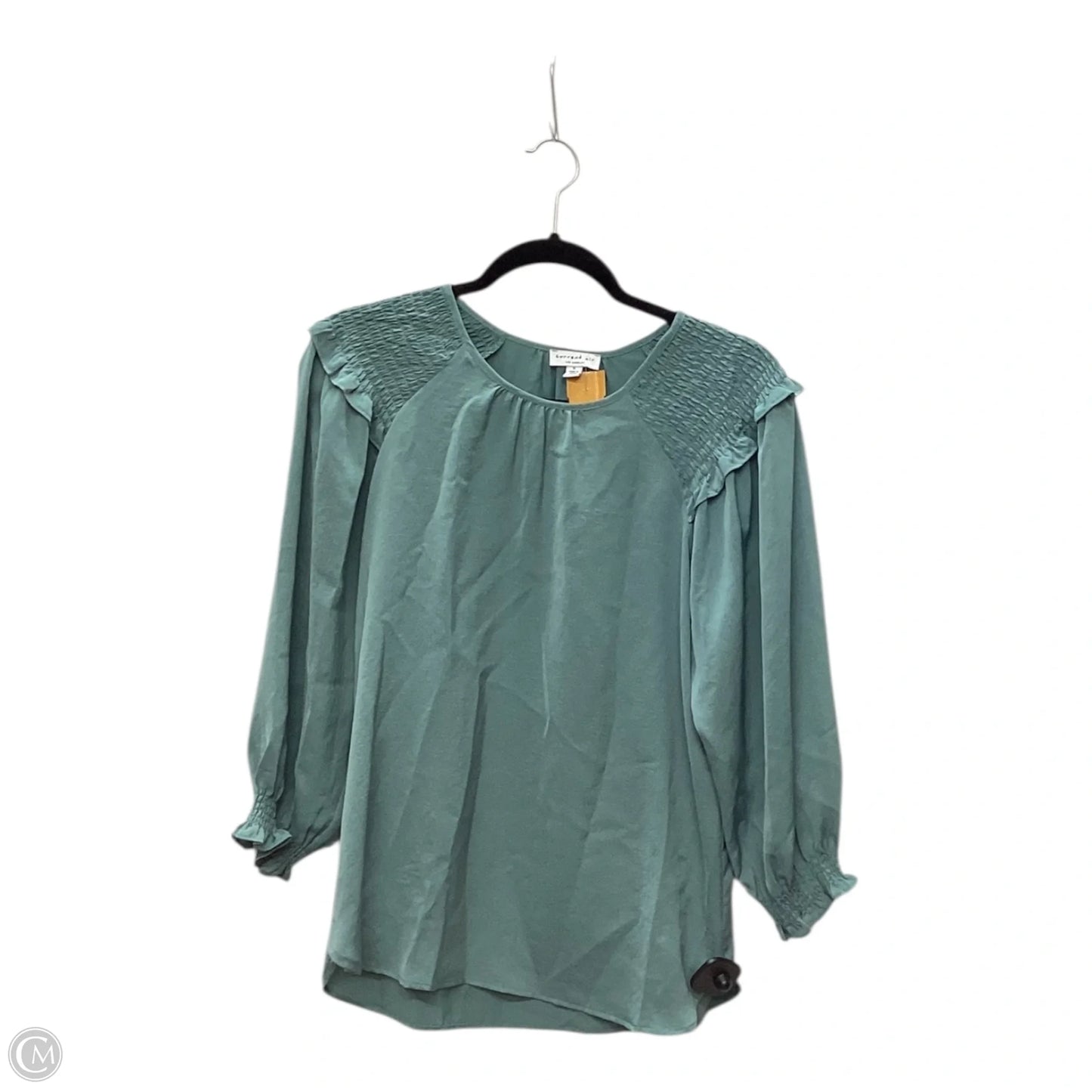 Blouse Long Sleeve By Current Air In Green, Size: S